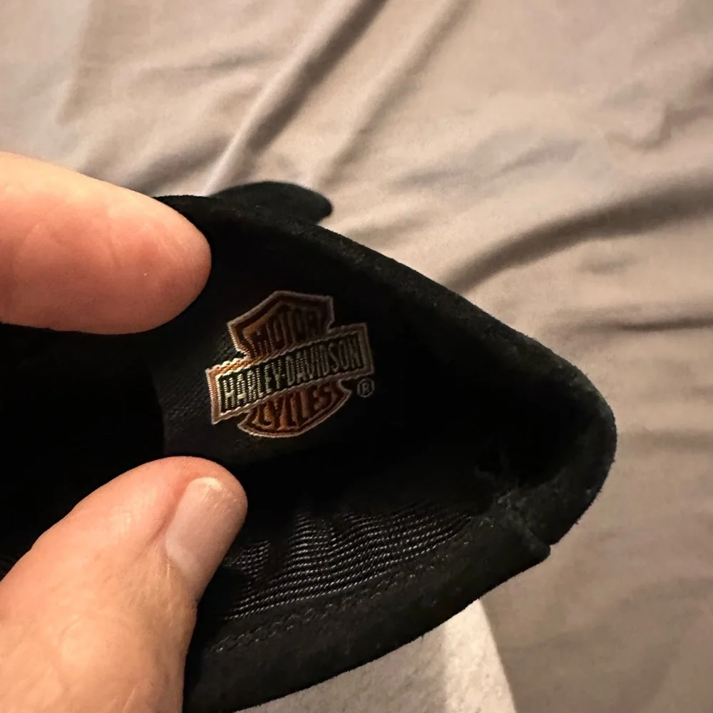 Harley-Davidson Black Suede Gloves